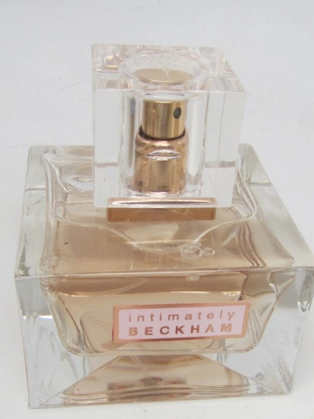 David Beckham Intimately Light Pink/Gold Bottle Spray Full Discontinued